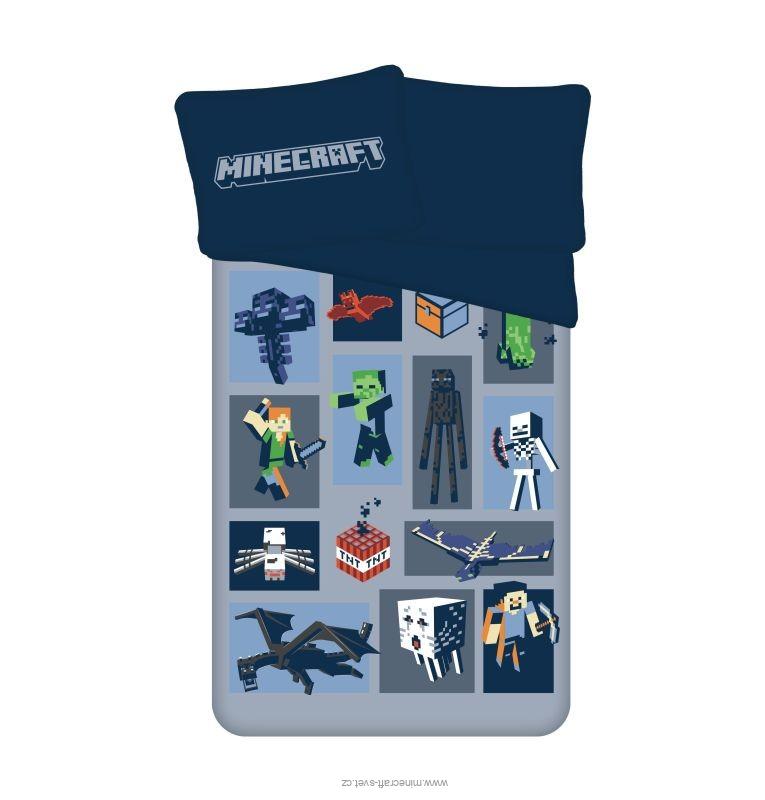Povlečení Minecraft Emblematic micro 140/200, 70/90