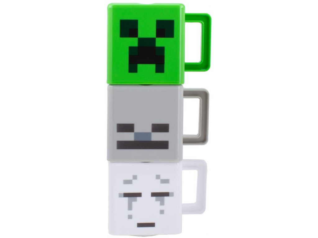 Set 3 hrnků Minecraft