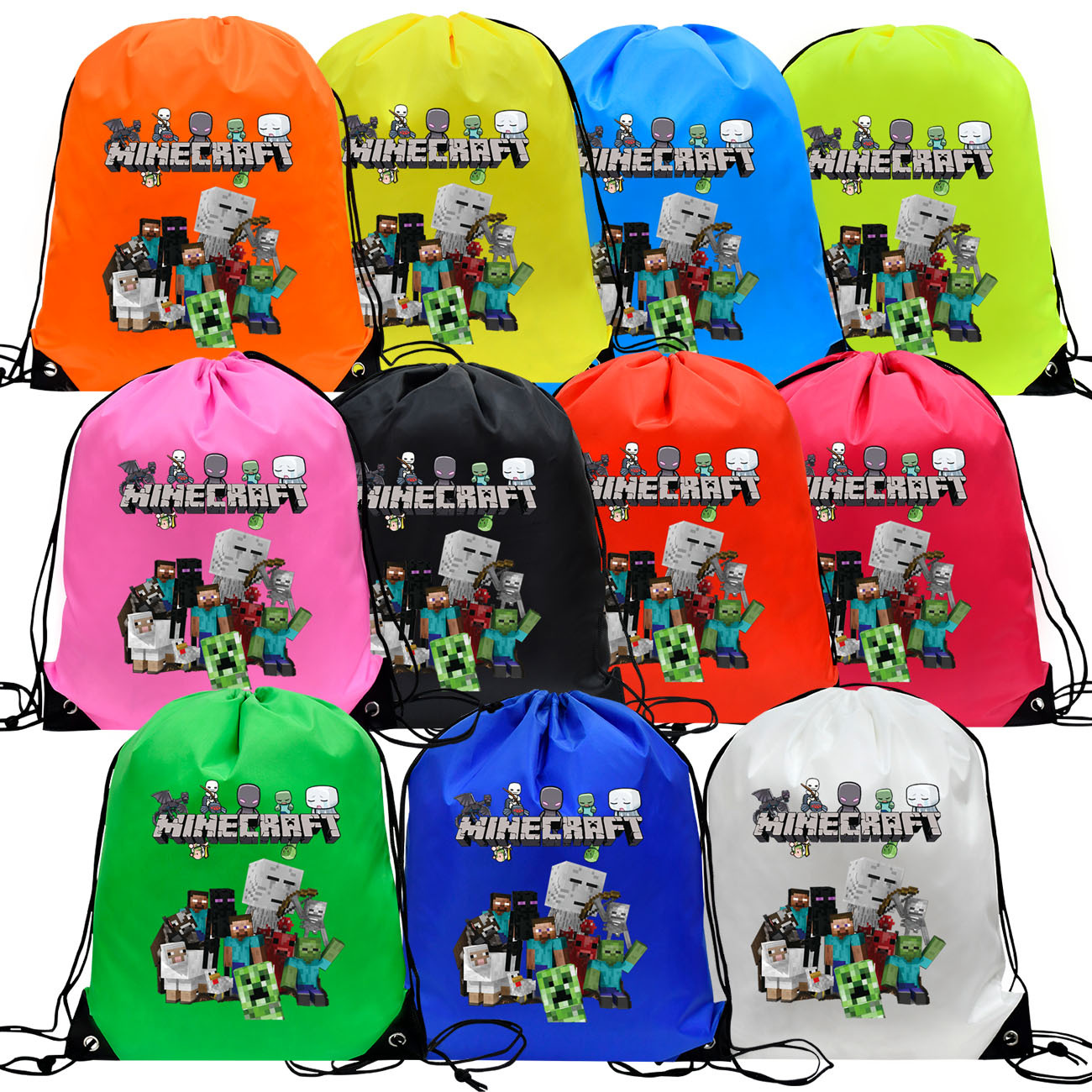 Vak Minecraft na přezuvky  žlutá